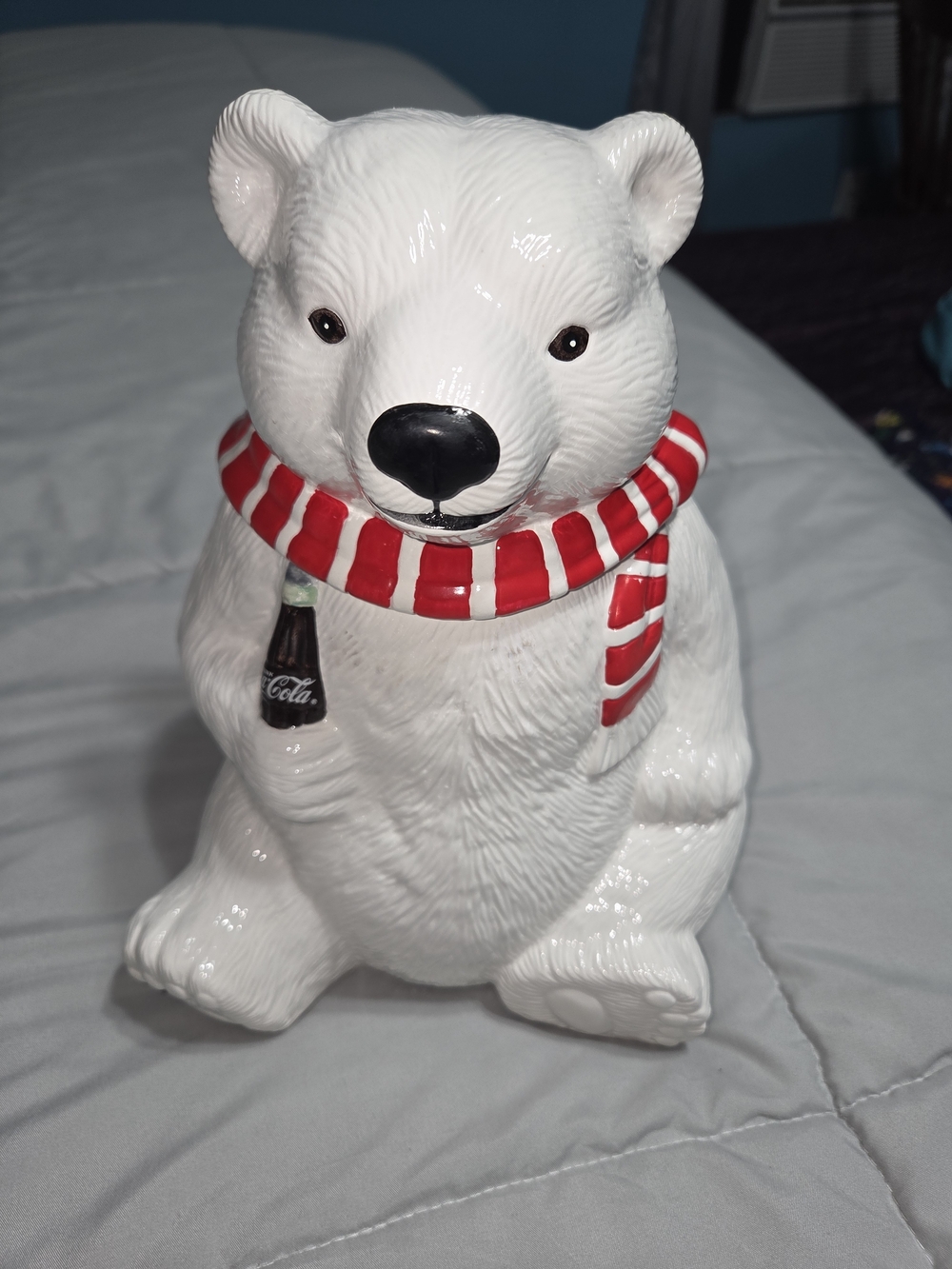 Coca Cola White Ceramic Collectible Figurine Base